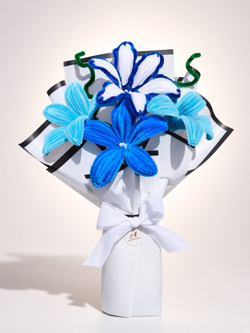 Bluebell Lily Bouquet handmade flower arrangement