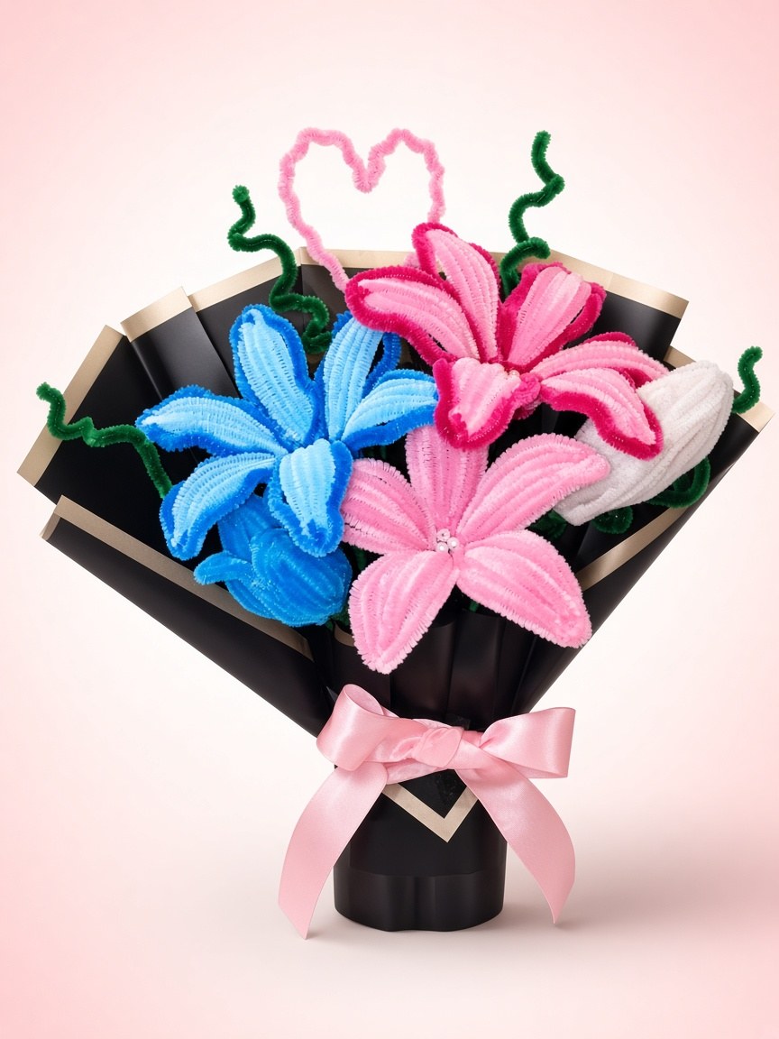 Soft pink flower bouquet