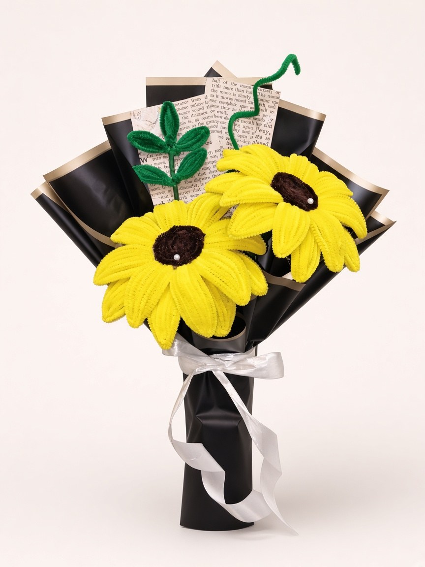 Sunshine Daisy Duo handmade flower arrangement